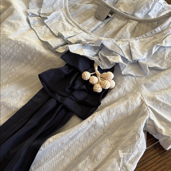 Vintage Anthropologie Lithe Blue Peter Rabbit blouse size 4 (Small) NWOT - Picture 9 of 9